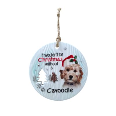 Cavoodle Christmas Wishes Plaque