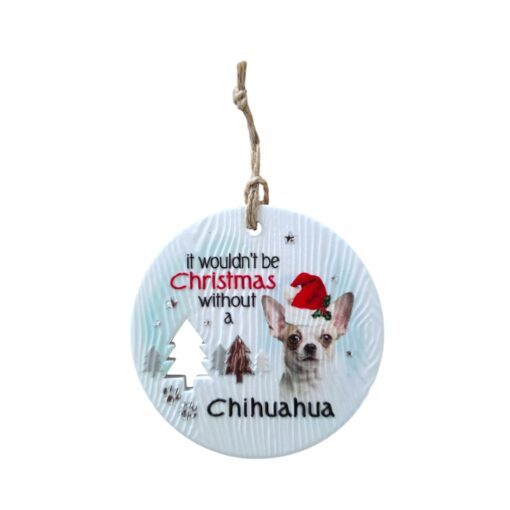 Chihuahua Short Christmas Wishes Plaque