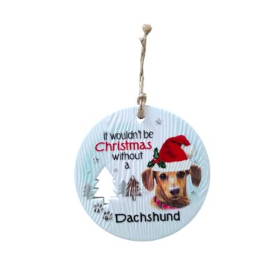 Dachshund Christmas Wishes Plaque