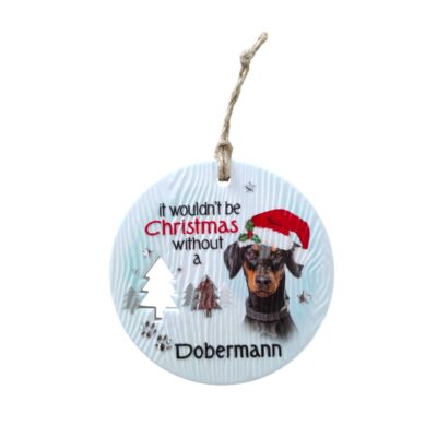 Dobermann Christmas Wishes Plaque