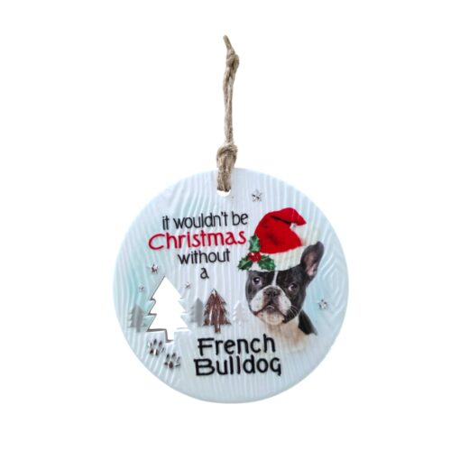 French Bulldog Christmas Wishes Plaque