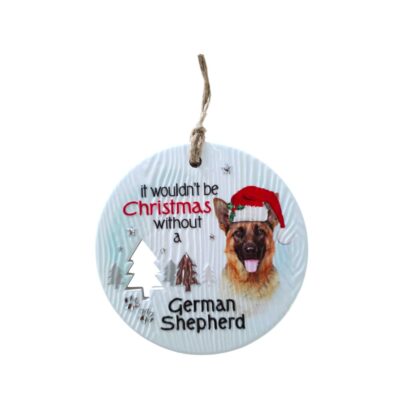 German Shepherd Christmas Wishes Plaque