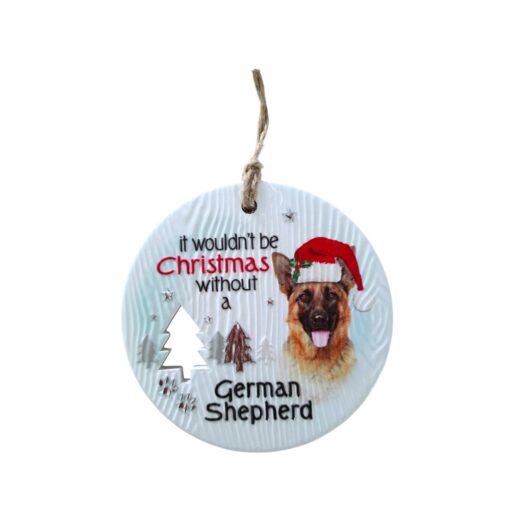 German Shepherd Christmas Wishes Plaque