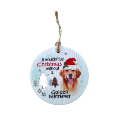 Golden Retriever Christmas Wishes Plaque