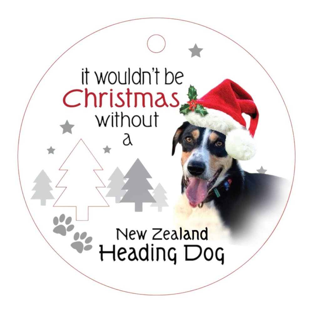 NZ Heading Dog Christmas Wishes Plaque - Image 2