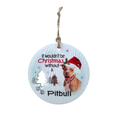 Pitbull Christmas Wishes Plaque