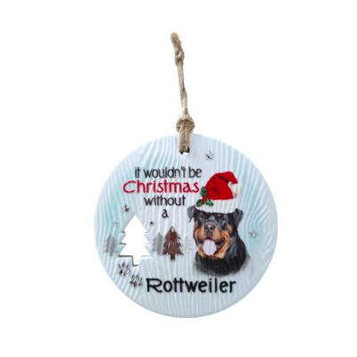 Rottweiler Christmas Wishes Plaque