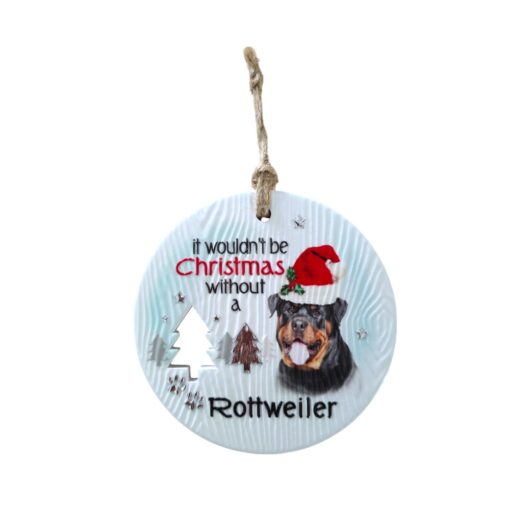Rottweiler Christmas Wishes Plaque