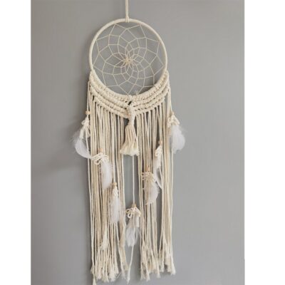 Cream Macrame Dreamcatcher 20cm SALE