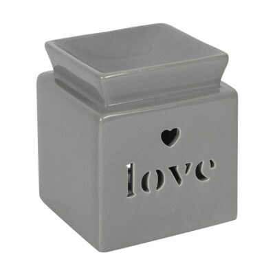 Grey Love Cut Out Oil Burner CLEARANCE