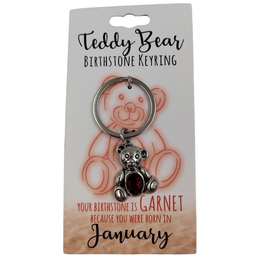 January Teddy Bear Keyring