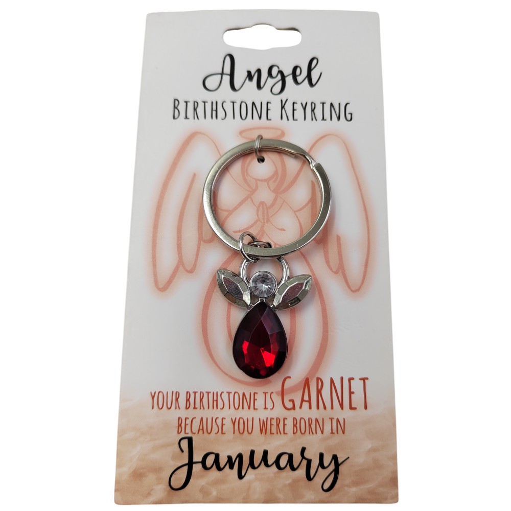 January Angel Keyring