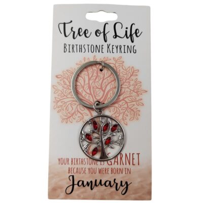January Tree Of Life Keyring