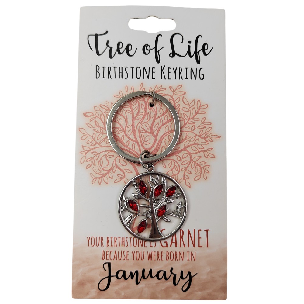 January Tree Of Life Keyring