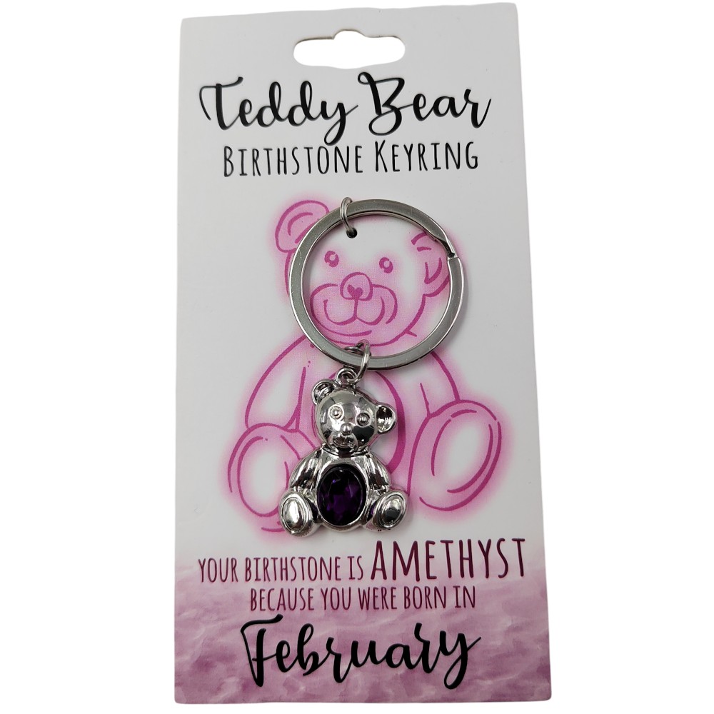 February Teddy Bear Keyring