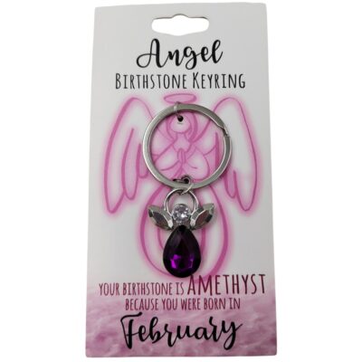 February Angel Keyring