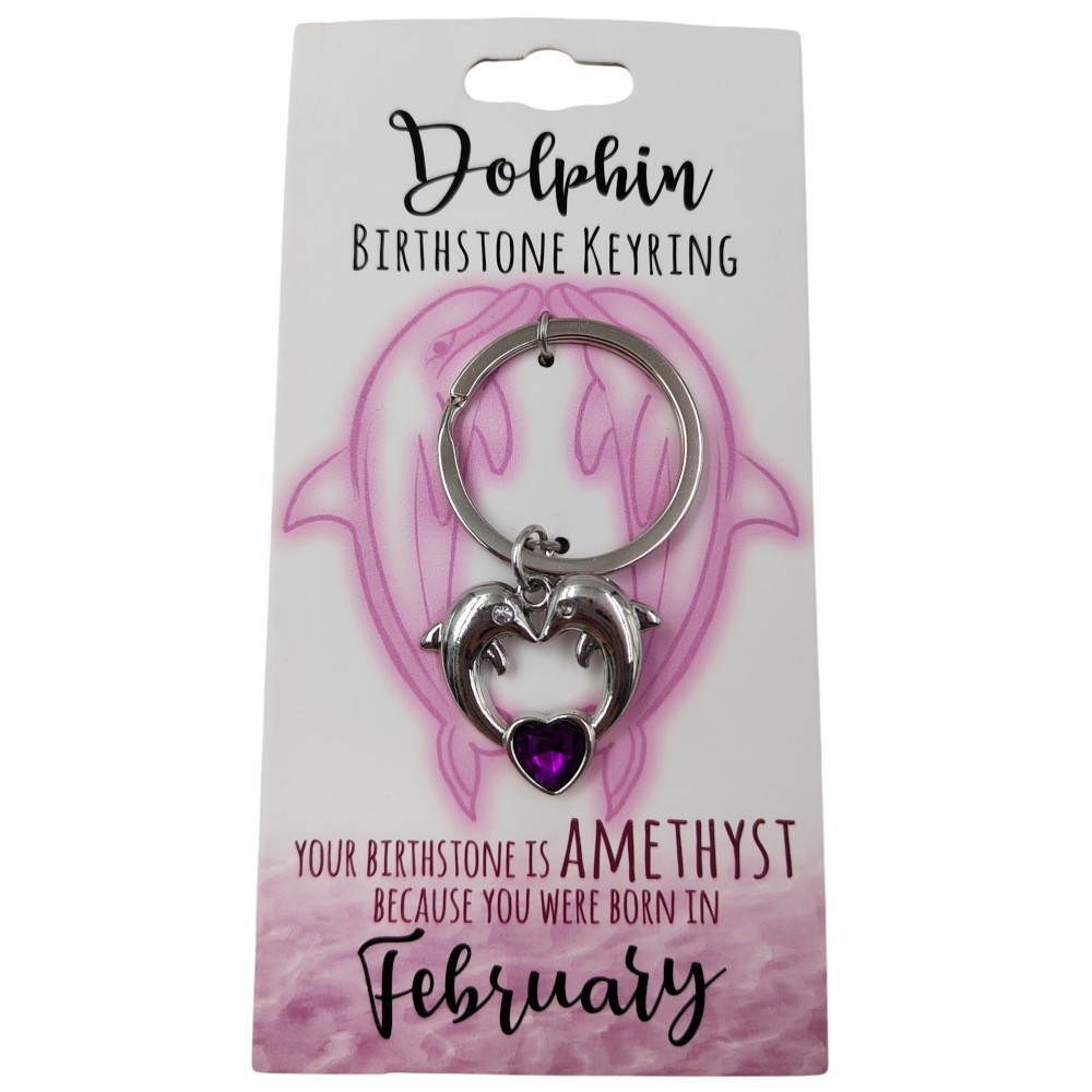 February Dolphin Keyring