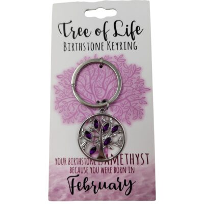 February Tree Of Life Keyring