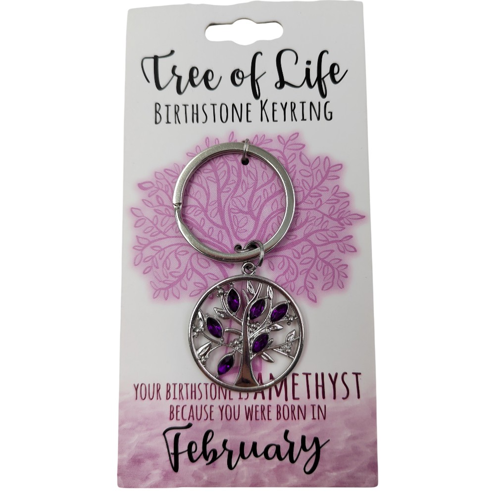 February Tree Of Life Keyring