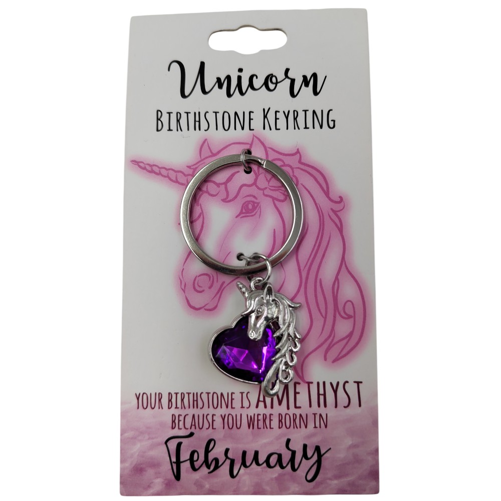 February Unicorn Keyring
