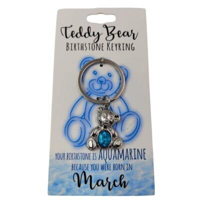 March Teddy Bear Keyring