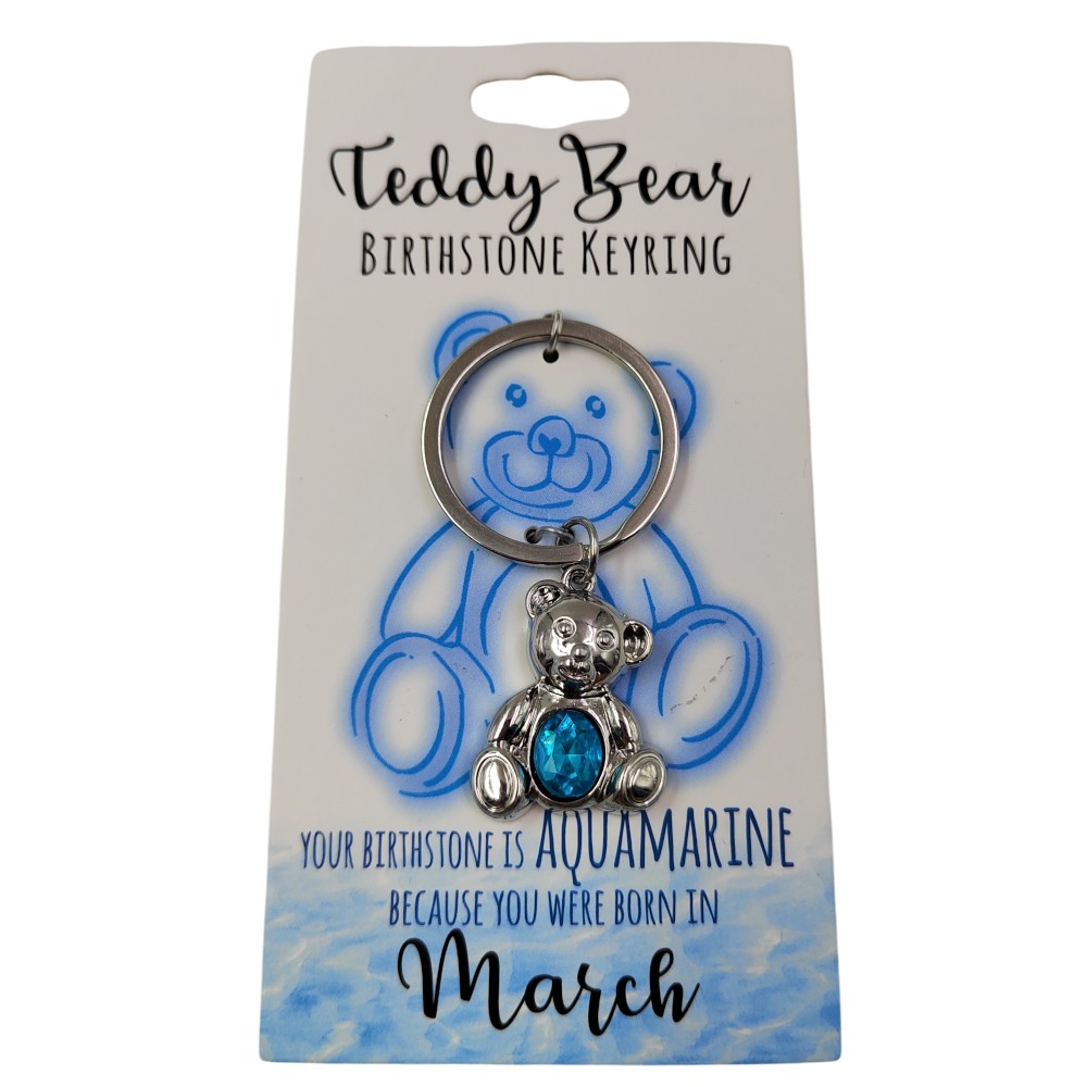 March Teddy Bear Keyring
