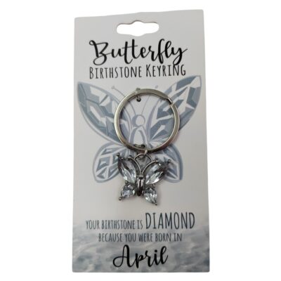 April Butterfly Keyring