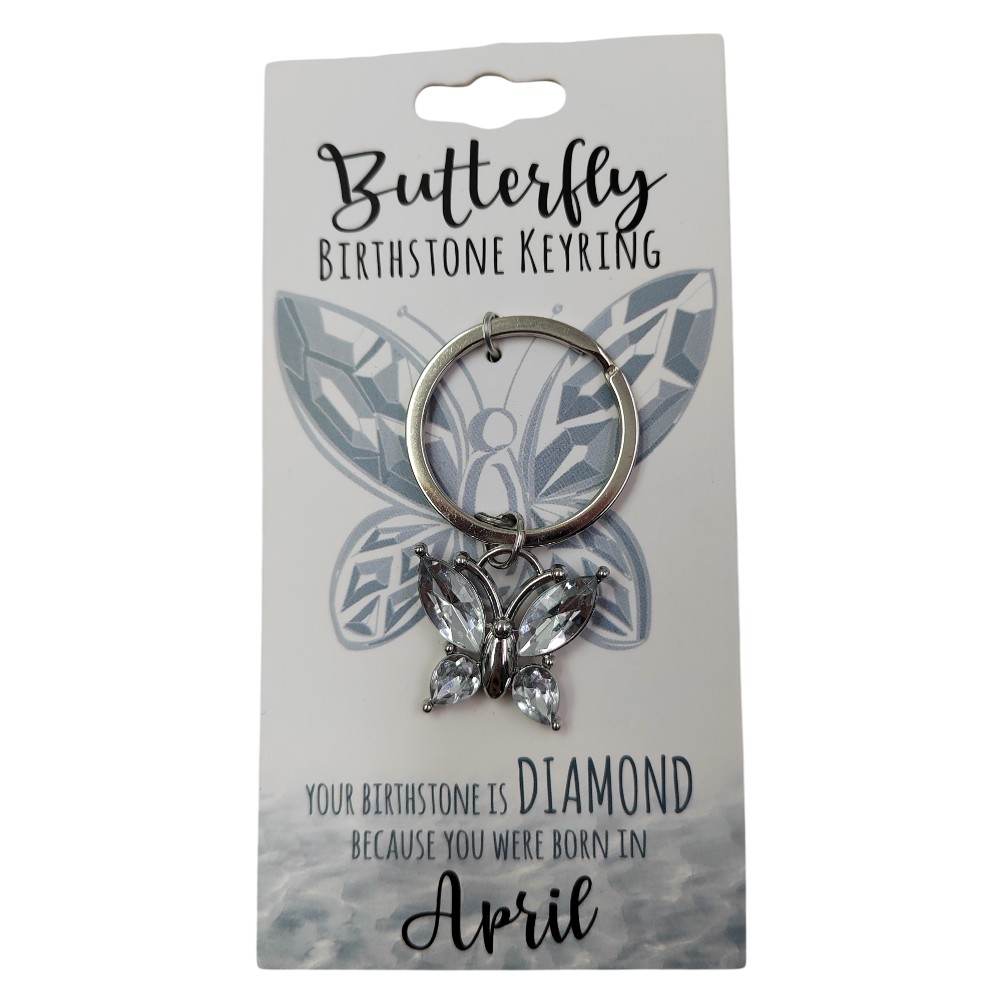 April Butterfly Keyring