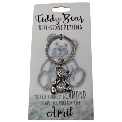 April Teddy Bear Keyring