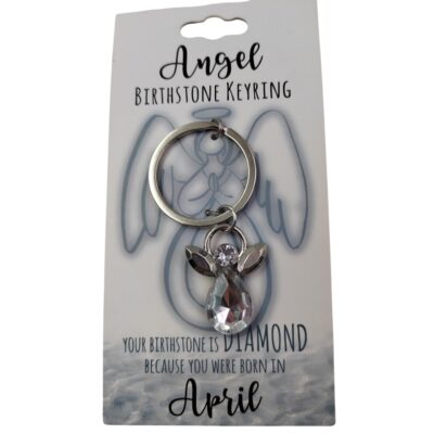 April Angel Keyring