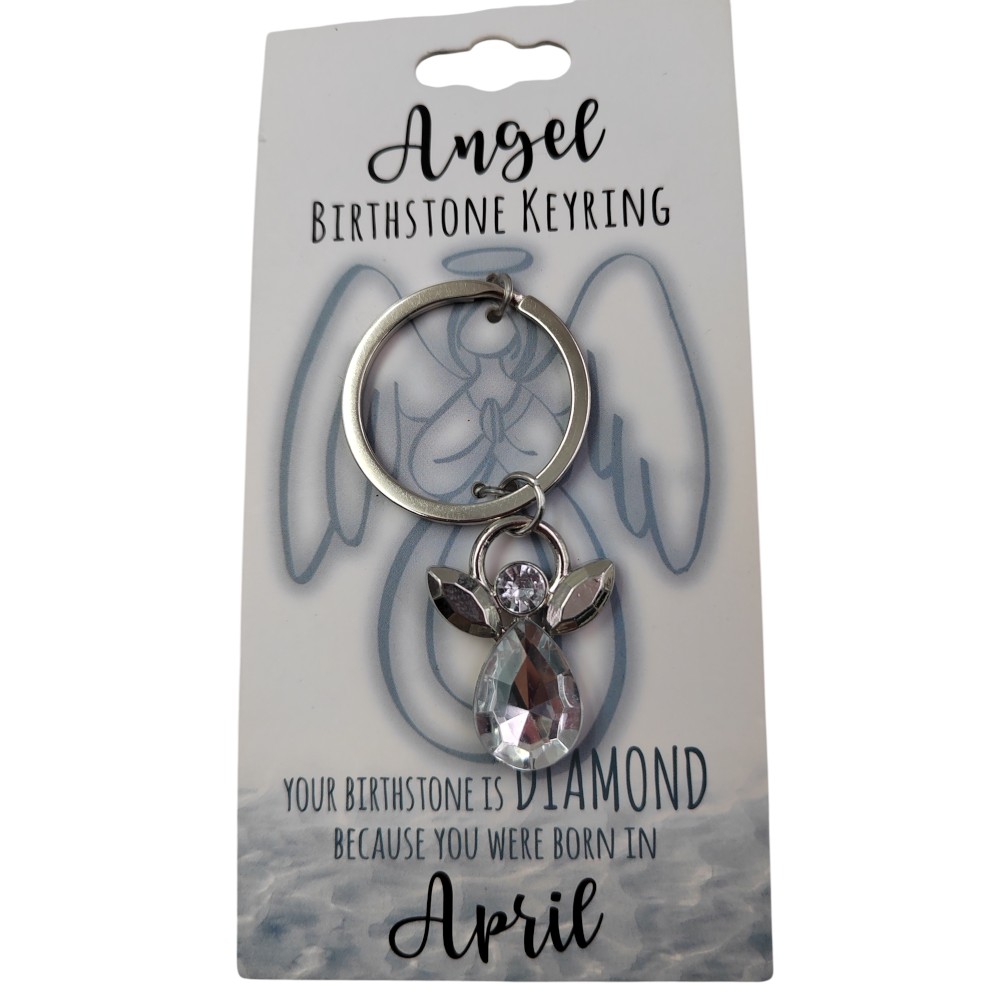 April Angel Keyring