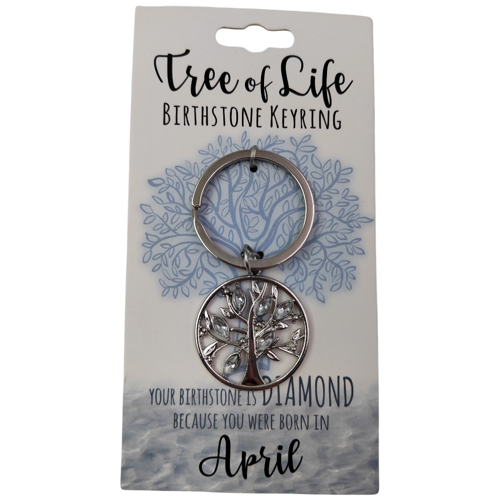 April Tree Of Life Keyring