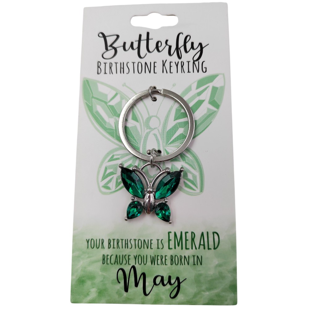 May Butterfly Keyring