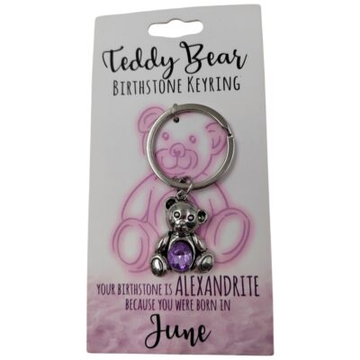 June Teddy Bear Keyring