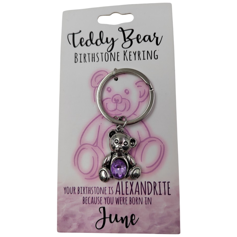 June Teddy Bear Keyring
