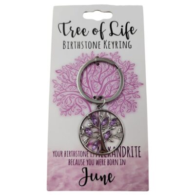 June Tree Of Life Keyring