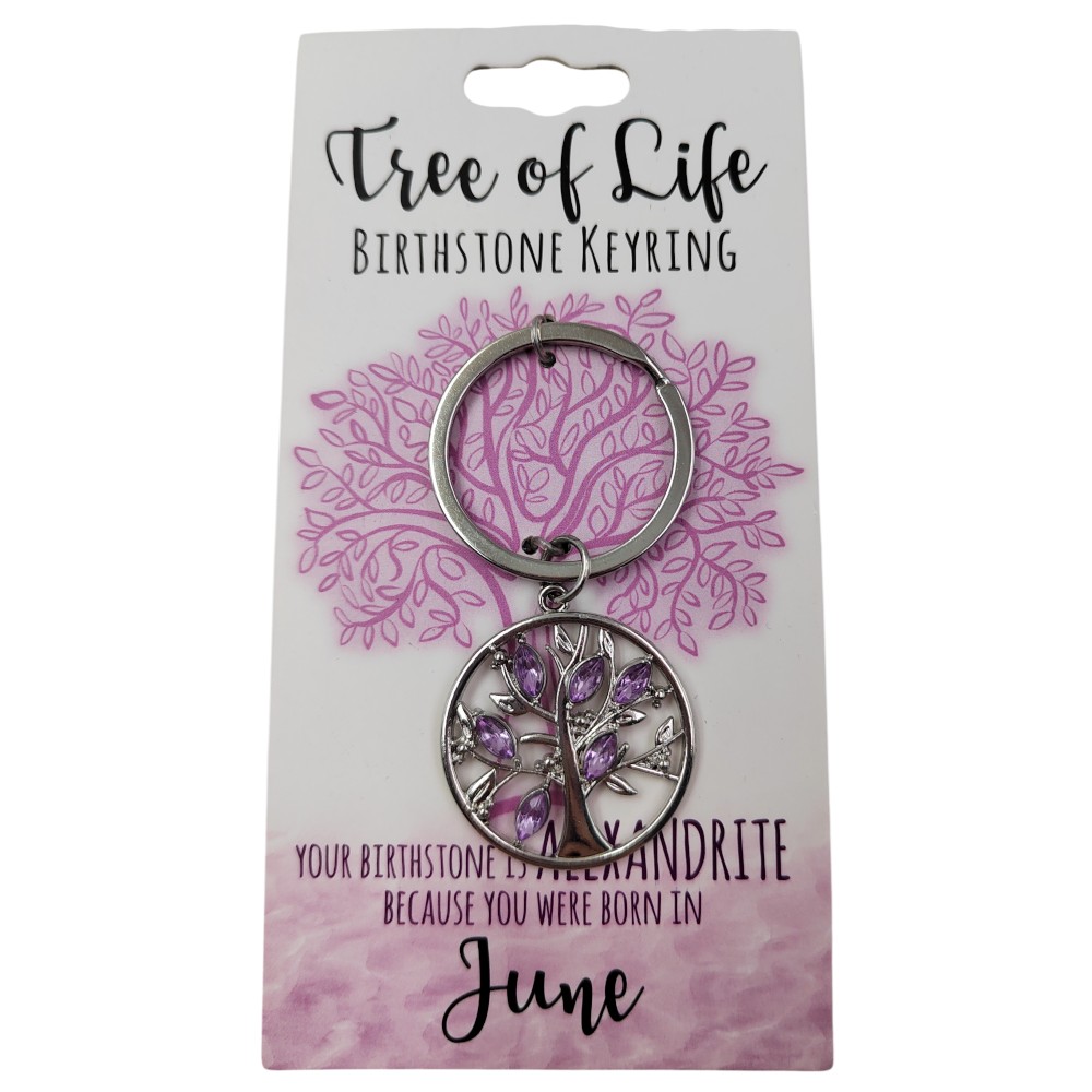 June Tree Of Life Keyring