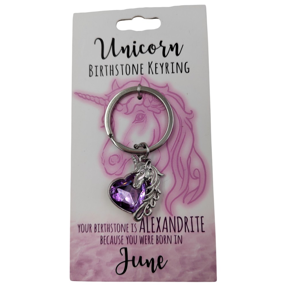 June Unicorn Keyring