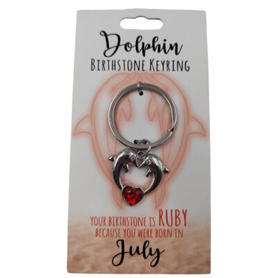 July Dolphin Keyring