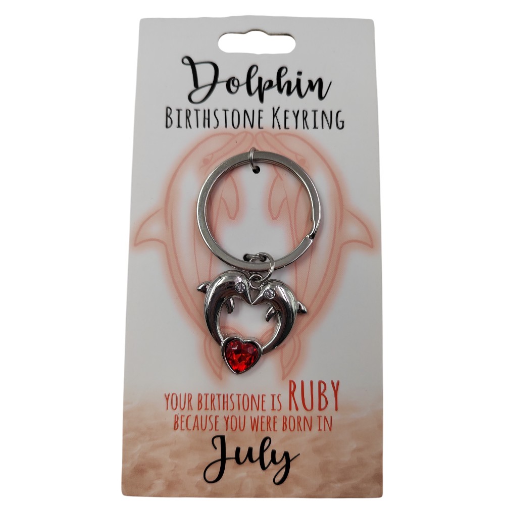 July Dolphin Keyring