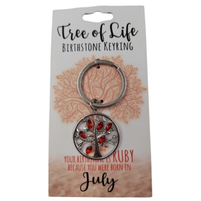 July Tree Of Life Keyring