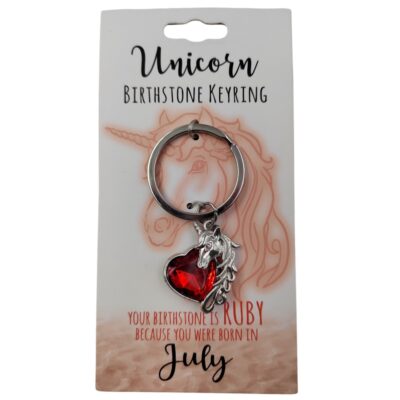 July Unicorn Keyring