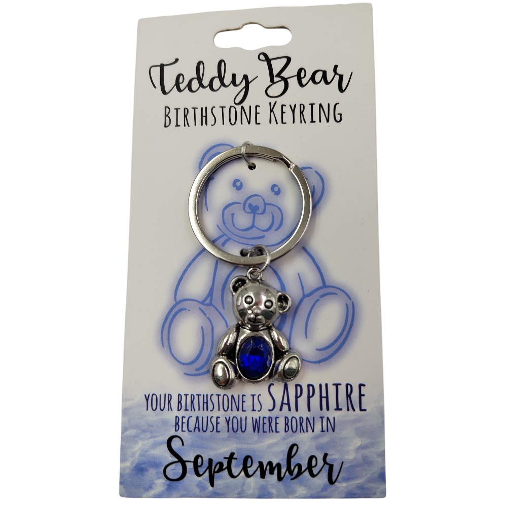 September Teddy Bear Keyring