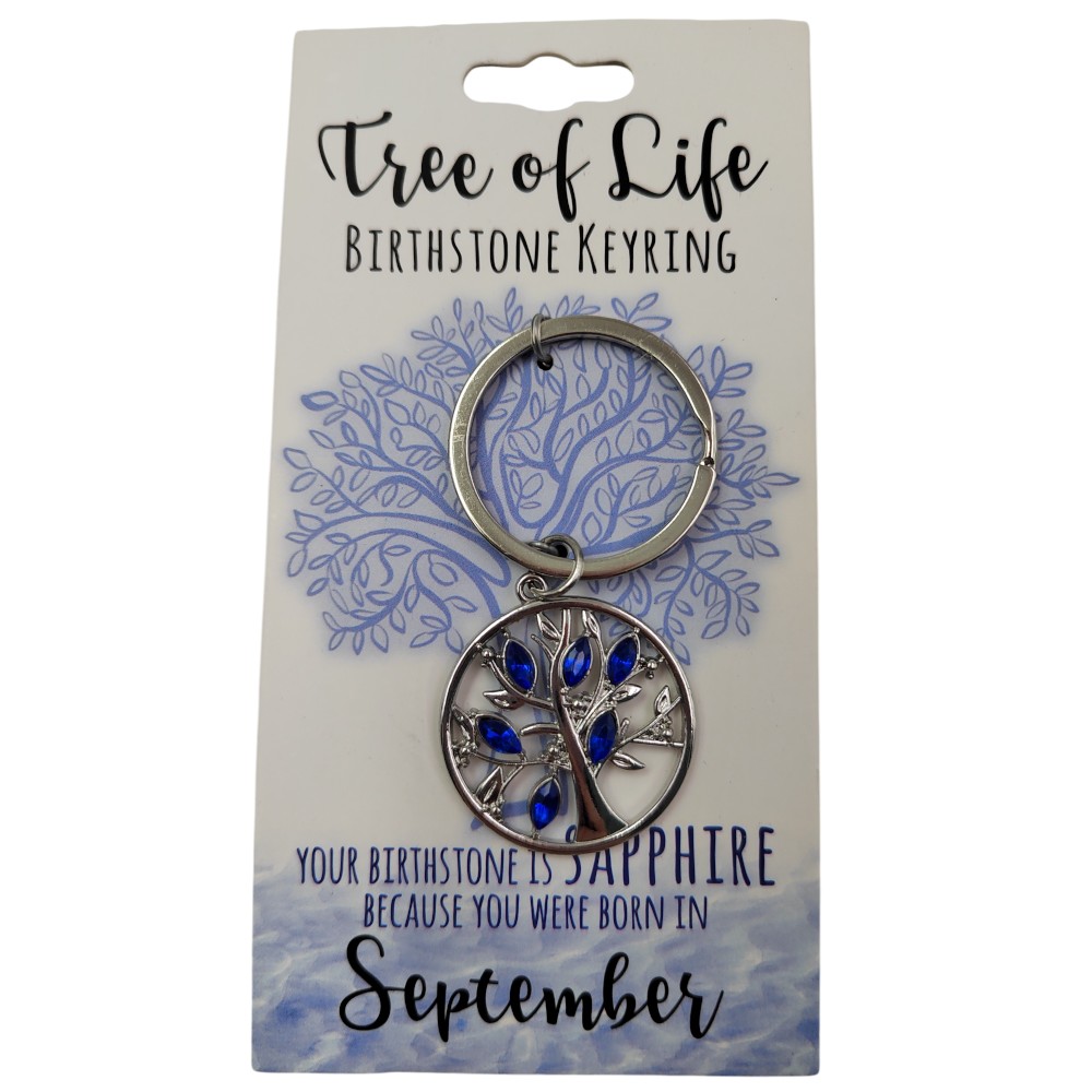 September Tree Of Life Keyring