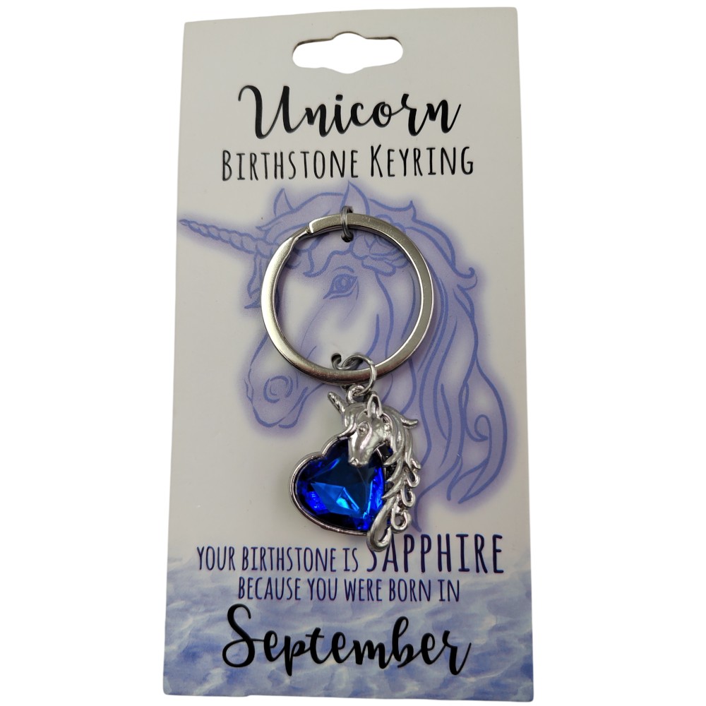 September Unicorn Keyring