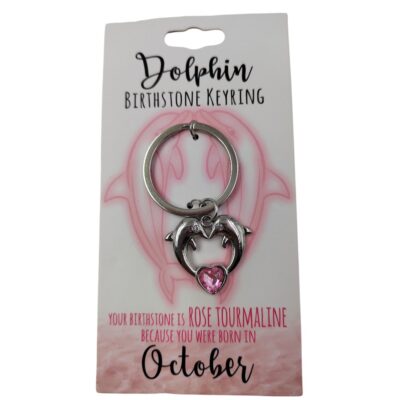 October Dolphin Keyring