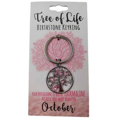 October Tree Of Life Keyring