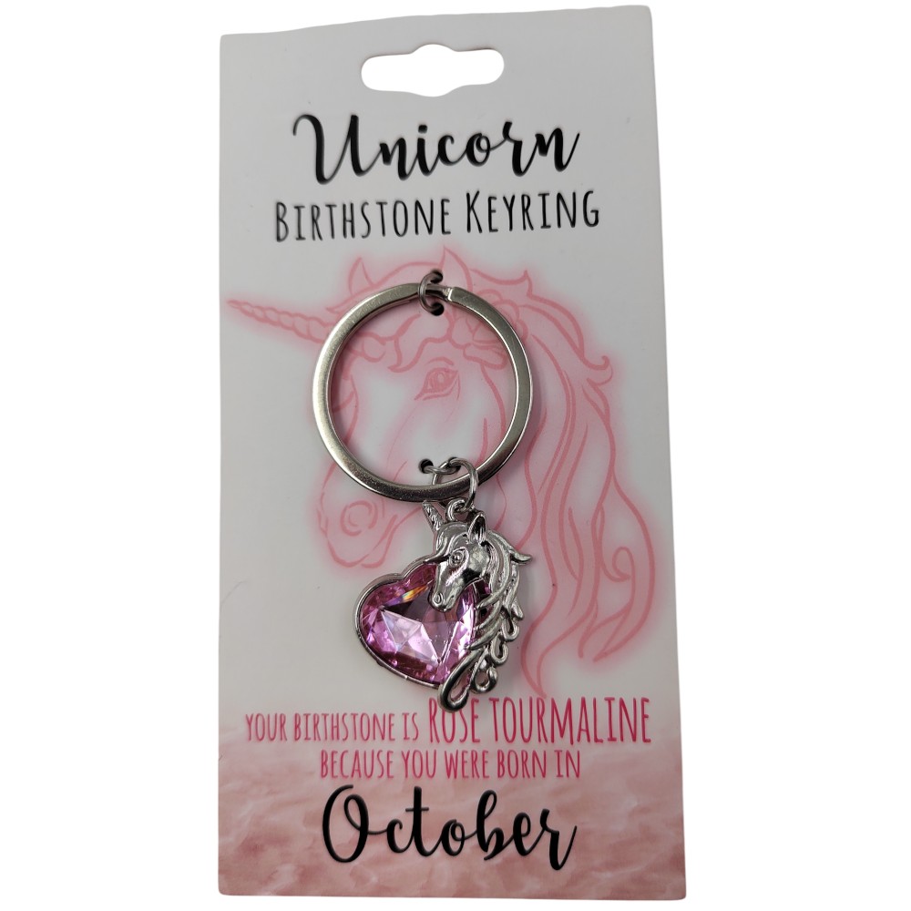 October Unicorn Keyring