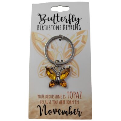 November Butterfly Keyring