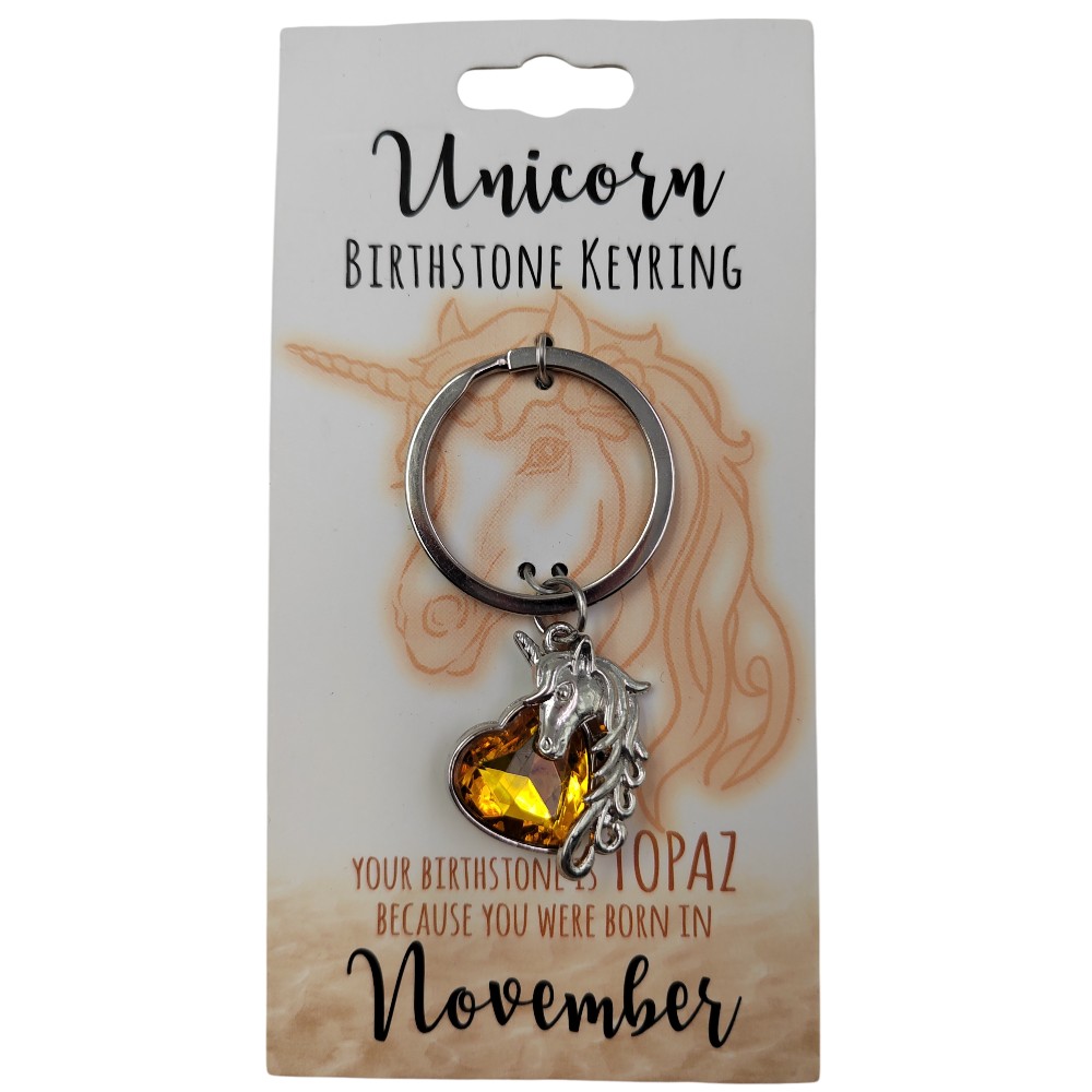 November Unicorn Keyring